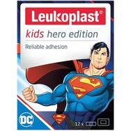 Leukoplast Kids Hero Edition Superman Strips 2 Размери, 12 бр