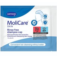 Hartmann Molicare Skin Rinse Free Shampoo Cap Предварително напоена шапка за измиване на коса без вода 1 брой