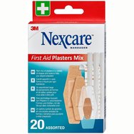 3M Nexcare First Aid Plasters Mix 20 бр - Разнообразие от подложки за първа помощ 3M Nexcare First Aid Plasters Mix 20 бр - Разнообразие от подложки за първа помощ