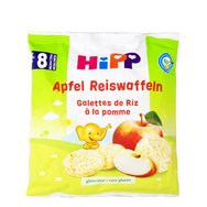 Hipp Ябълкови оризови вафли с органични продукти след 8-мия месец 35gr Hipp Ябълкови оризови вафли с органични продукти след 8-мия месец 35gr