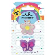 Invisibobble Clipstar Glow Kids Happy Flower 2 бр - Светещи в тъмното шноли за коса за деца Invisibobble Clipstar Glow Kids Happy Flower 2 бр - Светещи в тъмното шноли за коса за деца