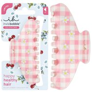 Invisibobble Limited Collection Wildflower Electric Picnic Clipstar Щипка за коса с кариран мотив и флорални акценти, създадена за голям обем коса и силно задържане 1 брой Invisibobble Limited Collection Wildflower Electric Picnic Clipstar Щипка за коса с кариран мотив и флорални акценти, създадена за голям обем коса и силно задържане 1 брой
