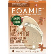 Foamie Limited Edition Gingerbread Cookie Shower Body Bar Твърд измиващ продукт за тяло с аромат на джинджифилова бисквитка, който подхранва & хидратира кожата 80g Foamie Limited Edition Gingerbread Cookie Shower Body Bar Твърд измиващ продукт за тяло с аромат на джинджифилова бисквитка, който подхранва & хидратира кожата 80g