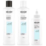 Nioxin Promo Scalp Recovery Purifying Shampoo 200ml & Moisturising Conditioner 200ml & Soothing Serum 100ml