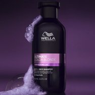 Wella Professionals Ultimate Color Blonde Step 1 Onyx Shampoo Лилав шампоан за неутрализиране на нежеланите топли руси тонове, който придава по-студен & сияен резултат 250ml