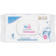 Sebamed 99% Water Baby Cleansing Wipes 60 бр - Бебешки кърпички с 99% вода за лесно, нежно почистване и защита на чувствителната бебешка и детска кожа Sebamed 99% Water Baby Cleansing Wipes 60 бр - Бебешки кърпички с 99% вода за лесно, нежно почистване и защита на чувствителната бебешка и детска кожа