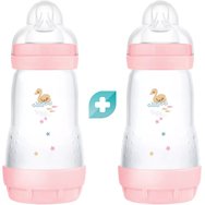 Mam Promo Easy Start Anti-Colic Plastic Bootle 2m+, 2x260ml, Код 355SGc - Розов 2