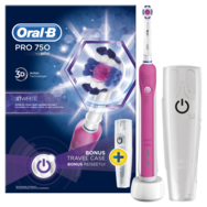 Oral-B Pro 750 3D White Special Edition​ Електрическа четка за зъби в розов цвят