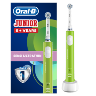 Oral-B Junior Cleaner Teeth Sensi UltraThin Електрическа презареждаща се четка за зъби​​​​​​​ за деца, 6+ години