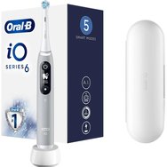 Oral-B iO Series 6 Електрическа четка за зъби Grey Opal 1 бр - Високотехнологична електрическа четка за зъби в сив цвят