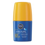 Nivea sun Kids Protect & Play Face & Body Roll on Spf50+, 50ml - Детска слънцезащитна форма с много висока защита във форма Roll on Nivea sun Kids Protect & Play Face & Body Roll on Spf50+, 50ml - Детска слънцезащитна форма с много висока защита във форма Roll on