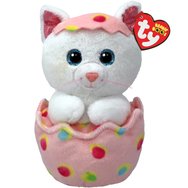 Ty Beanie Babies Giggles Plushie 1 бр - Плюшена детска играчка Коте в яйце Ty Beanie Babies Giggles Plushie 1 бр - Плюшена детска играчка Коте в яйце