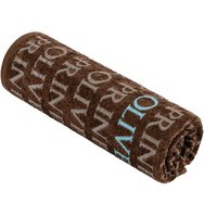 Prince Oliver Velour Jacquard 180×90cm Deluxe Sea Towel Памучна плажна кърпа 1 брой - Chocolate/Gray