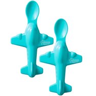 Tommee Tippee Aeroplane Spoons for Exciting Mealtimes 4m+ Код 44662045, 2 бр Tommee Tippee Aeroplane Spoons for Exciting Mealtimes 4m+ Код 44662045, 2 бр