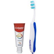 Colgate Promo Foldable Soft Toothbrush Син 1 брой & Total Original Toothpaste 1450ppm 20ml