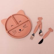 Trixie Silicone Cutlery Set 12m+, 3 бр - Mrs. Cat Trixie Silicone Cutlery Set 12m+, 3 бр - Mrs. Cat
