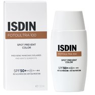 Isdin Fotoultra 100 Spot Prevent Color Spf50+ Слънцезащитен Крем за Лице с Цвят с Много Висока Защита, който Предотвратява Петната, Причинени от Слънцето 50ml