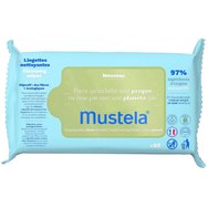 Mustela Promo Hey Baby Kit Gentle Cleansing Gel for Hair, Body 500ml & Barrier Cream 123 Vitamin 50ml & Eco-Responsible Natural Fiber Cleansing Wipes 60 Части (1x60 части) и кошница за подаръци