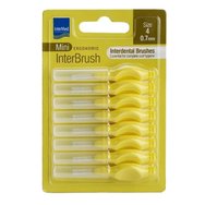 Intermed Ergonomic InterBrush Mini 8 Τεμάχια Size 4 - 0.7mm - Интердентални четки с жълта дръжка Intermed Ergonomic InterBrush Mini 8 Τεμάχια Size 4 - 0.7mm - Интердентални четки с жълта дръжка