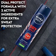 Nivea Men Dry Impact 72h Dual Protect Anti-Perspirant Body Spray 150ml