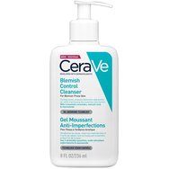 CeraVe Blemish Control Anti-Imperfections Face Cleanser Gel 236ml - Хидратиращ и освежаващ почистващ гел за лице със салицилова киселина за кожа, склонна към акне, с помпа