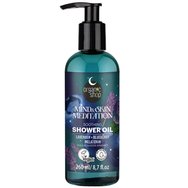 Organic Shop Mind & Skin Meditation Soothing Lavender & Blueberry Melatonin Shower Oil 260ml - Хидратиращо релаксиращо душ масло с мелатонин, лавандула и малина за отпускане на ума и подмладяване на кожата с помпа Organic Shop Mind & Skin Meditation Soothing Lavender & Blueberry Melatonin Shower Oil 260ml - Хидратиращо релаксиращо душ масло с мелатонин, лавандула и малина за отпускане на ума и подмладяване на кожата с помпа