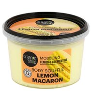 Organic Shop Promo Lemon Macaron Firming & Mint Body Scrub 250ml & Modeling Lemon & Clementine Body Souffle 250ml