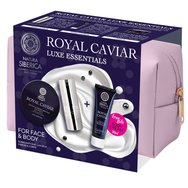 Natura Siberica Promo Royal Caviar Luxe Essentials Icy Firming Eye Cream 15ml & Lifting & Firming Peptide Eye Patch 60 бр & Подарък Anti-Age Transforming Body Cream 30ml & Подарък торбичка 1 бр - 24-часов крем за очи против стареене с лека текстура за лифтинг резултати с черен хайвер и хидрогелни лепенки за чувствителната зона около очите и крем за тяло против стареене с хайвер за тонизиране и дълбока хидратация Natura Siberica Promo Royal Caviar Luxe Essentials Icy Firming Eye Cream 15ml & Lifting & Firming Peptide Eye Patch 60 бр & Подарък Anti-Age Transforming Body Cream 30ml & Подарък торбичка 1 бр - 24-часов крем за очи против стареене с лека текстура за лифтинг резултати с черен хайвер и хидрогелни лепенки за чувствителната зона около очите и крем за тяло против стареене с хайвер за тонизиране и дълбока хидратация