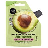 Organic Shop Deep Hydration with Ceramides Avocado Clay Mask Маска за лице с глина, авокадо & Ceramides за дълбока хидратация & подхранване 100ml