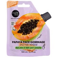Organic Shop Enzyme Renew Papaya with Papain Face Commage Ексфолиант за лице с папая & ензими папаин за почистване на порите & нежно обновяване на кожата 100ml