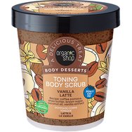 Organic Shop Body Desserts Vanilla Latte Toning Body Scrub 450ml - Τονωτικό Απολεπιστικό Σώματος με Κόκκους Καφέ Εκχύλισμα Βανίλιας, Καστανή Ζάχαρη & Λάδι Καρύδας για Αναζωογόνηση & Θρέψη της Επιδερμίδας Organic Shop Body Desserts Vanilla Latte Toning Body Scrub 450ml - Τονωτικό Απολεπιστικό Σώματος με Κόκκους Καφέ Εκχύλισμα Βανίλιας, Καστανή Ζάχαρη & Λάδι Καρύδας για Αναζωογόνηση & Θρέψη της Επιδερμίδας