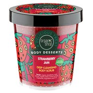 Organic Shop Body Desserts Strawberry Jam Deep Cleansing Body Scrub 450ml - Ексфолиант за тяло за дълбоко почистване с аромат на сладко от ягоди Organic Shop Body Desserts Strawberry Jam Deep Cleansing Body Scrub 450ml - Ексфолиант за тяло за дълбоко почистване с аромат на сладко от ягоди