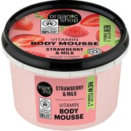 Organic Shop Strawberry & Milk Vitamin Body Mousse 250ml - Τονωτική Μους Σώματος με Εκχύλισμα Φράουλας, Βιταμίνες & Πρωτεΐνη Γάλακτος για Βελούδινη Απαλότητα Organic Shop Strawberry & Milk Vitamin Body Mousse 250ml - Τονωτική Μους Σώματος με Εκχύλισμα Φράουλας, Βιταμίνες & Πρωτεΐνη Γάλακτος για Βελούδινη Απαλότητα