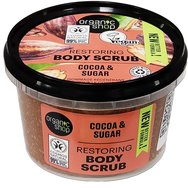 Organic Shop Restoring Body Scrub with Cocoa & Sugar 250ml - Ексфолиант за тяло с горчиво какао и захар за незабавно възстановяване на еластичността на кожата Organic Shop Restoring Body Scrub with Cocoa & Sugar 250ml - Ексфолиант за тяло с горчиво какао и захар за незабавно възстановяване на еластичността на кожата