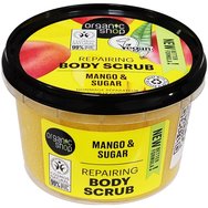 Organic Shop Repairing Body Scrub with Kenyan Mango & Sugar 250ml - Ексфолиант за тяло за незабавно обновяване с манго и захар Organic Shop Repairing Body Scrub with Kenyan Mango & Sugar 250ml - Ексфолиант за тяло за незабавно обновяване с манго и захар