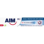 Aim Family Protection Anti-cavity Toothpaste 1450ppm 75ml - Паста за зъби с флуор за укрепване на емайла Aim Family Protection Anti-cavity Toothpaste 1450ppm 75ml - Паста за зъби с флуор за укрепване на емайла