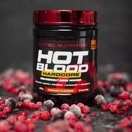 Scitec Nutrition Hot Blood Hardcore Pre-Workout Drink Powder 375g - Pink Lemonade
