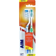 Aim Anti-Plaque Medium Toothbrush 2 части - сини / тъмносини