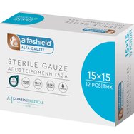 AlfaShield Alfa Gauze Sterile 15x15cm 12 бр