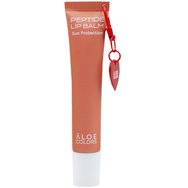 Aloe Colors Peptide Sun Protection Lip Balm Хидратиращ балсам за устни със слънцезащита, който дарява комфорт, подхранване & впечатляващ блясък с аромат на ванилия 15ml - Vanilla Cake Aloe Colors Peptide Sun Protection Lip Balm Хидратиращ балсам за устни със слънцезащита, който дарява комфорт, подхранване & впечатляващ блясък с аромат на ванилия 15ml - Vanilla Cake