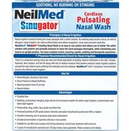 NeilMed Promo Sinugator Cordless Pulsating Nasal Wash 1 бр & Физиологичен разтвор 30 Sachets