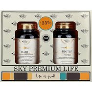 Sky Premium Life Promo Hair Advanced Formulation 60tabs & Biotin 1000μg 60caps