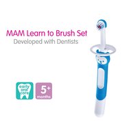 Mam Learn to Brush Soft Toothbrush 5m+, 1 брой, Код 605 - Фуксия