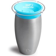 Munchkin Miracle 360 Stainless Steel Cup 12m+, 296ml - Светло синьо