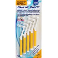 Intermed Unisept Chlorhexil Interdental Brushes 5 бр - SSS 0.70mm - Четки за ефективно почистване на междузъбните пространства и ортодонтски механизми Intermed Unisept Chlorhexil Interdental Brushes 5 бр - SSS 0.70mm - Четки за ефективно почистване на междузъбните пространства и ортодонтски механизми