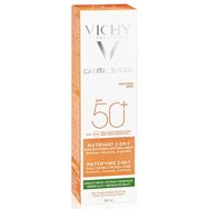 Vichy Capital Soleil Mattifying 3 in 1 Daily Shine Control Care SPF50+ Слънцезащитен крем за лице, който поддържа матова кожа 50