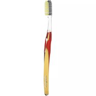 Colgate Slim Soft Advanced Gold Charcoal Toothbrush 1 брой - Червен