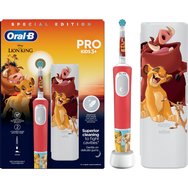 Oral-B Promo The Lion King Vitality Pro Kids Electric Toothbrush 3+ Years Бяло - червено 1 брой и калъф за носене 1 брой