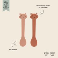 Trixie Silicone Spoon 4m+ 2 бр - Mrs. Cat Trixie Silicone Spoon 4m+ 2 бр - Mrs. Cat