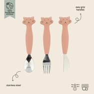 Trixie Silicone Cutlery Set 12m+, 3 бр - Mrs. Cat Trixie Silicone Cutlery Set 12m+, 3 бр - Mrs. Cat